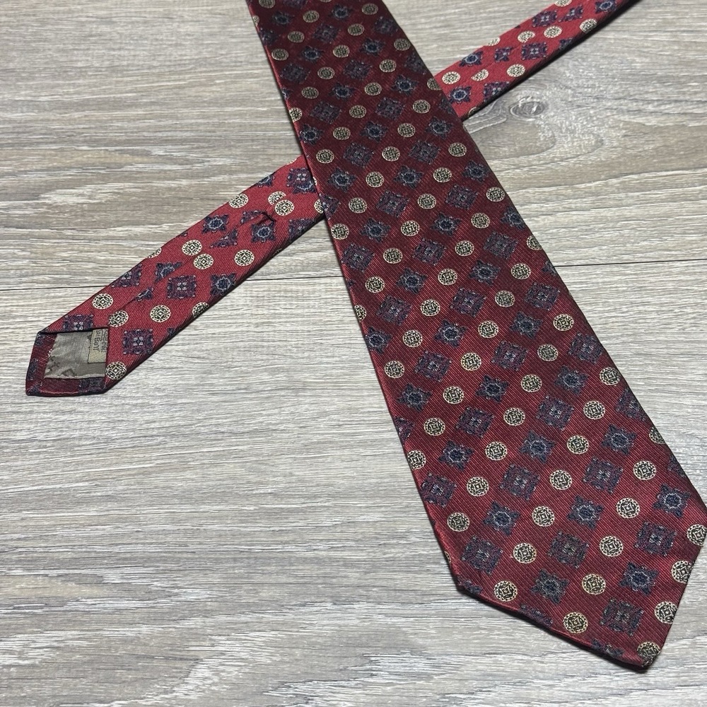 Robert Talbott Studio Nordstrom Handmade Luxury 100% Italian Silk Neck Tie 59"L